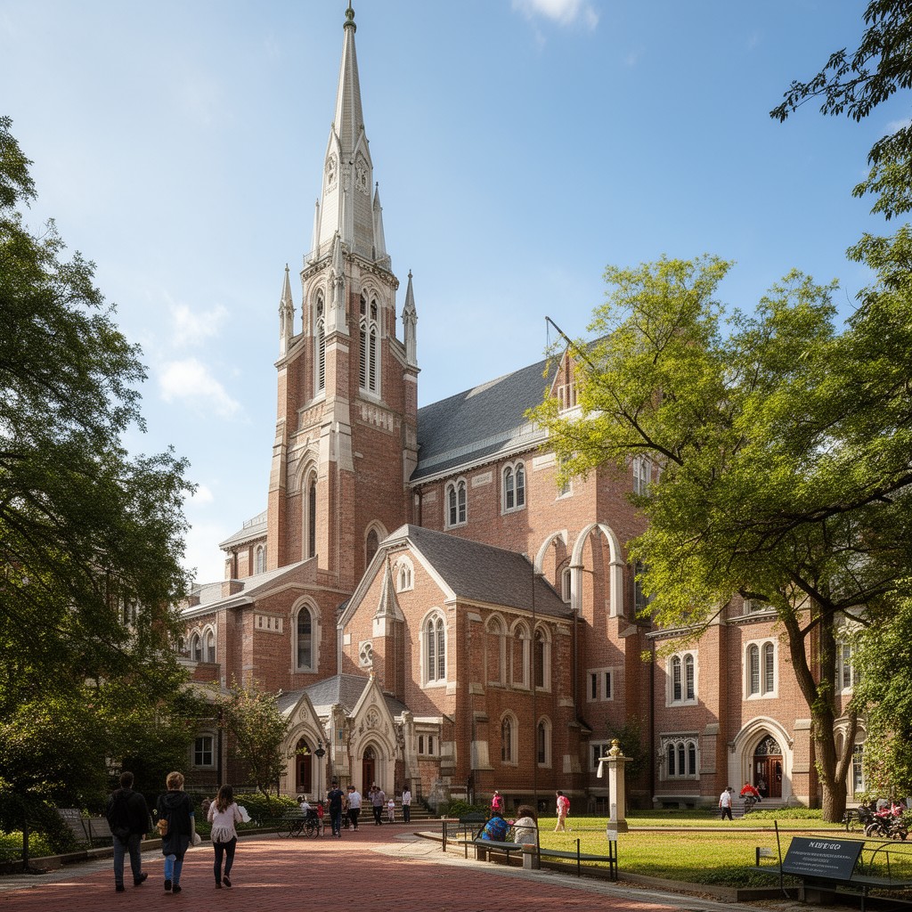 AI-generated illustration of Memorial Church