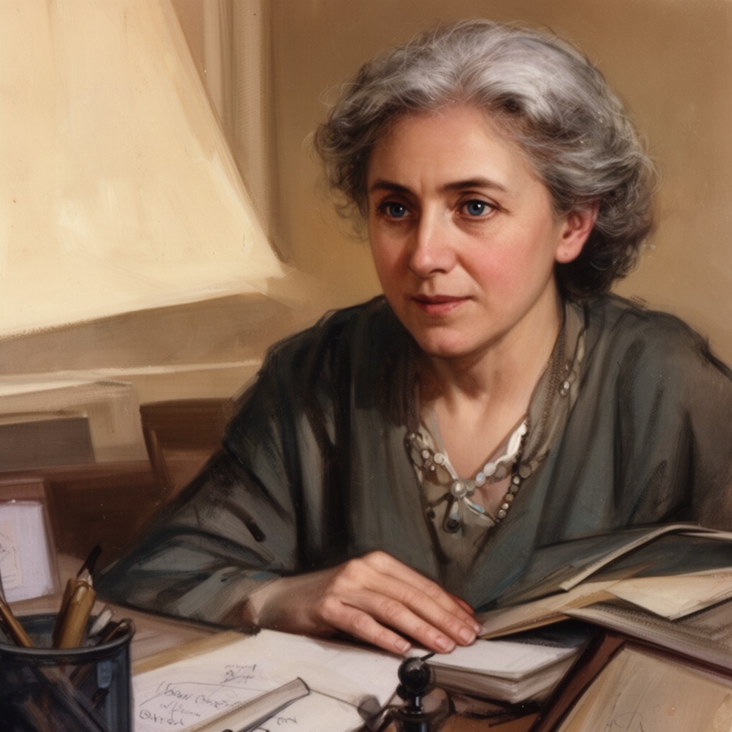AI-generated illustration of Elsa Einstein