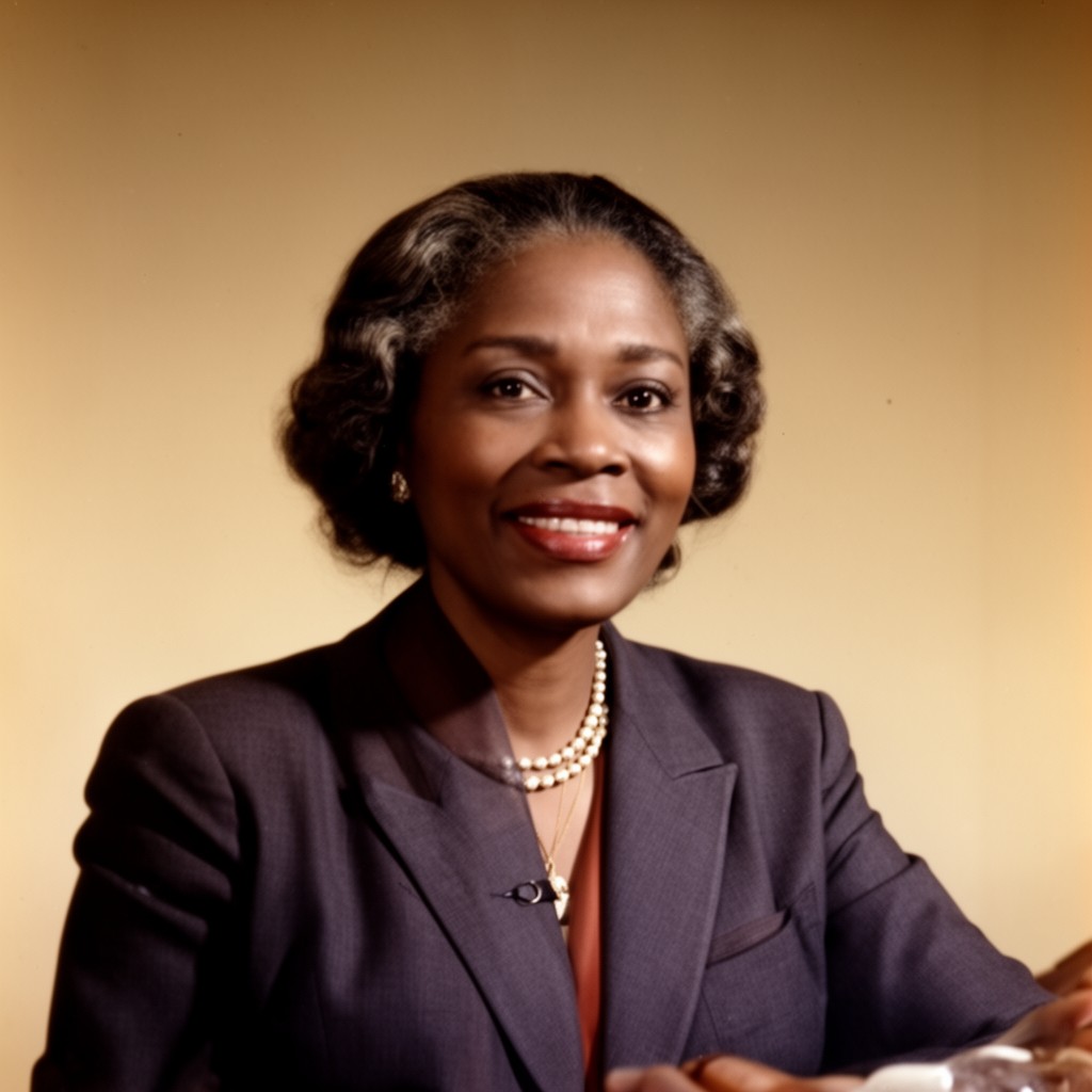 AI-generated illustration of Coretta Scott King