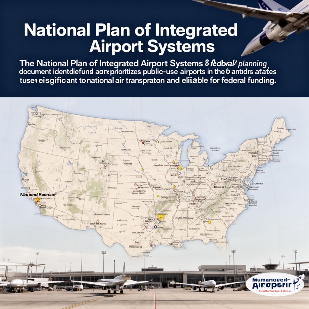 AI-generated illustration of National Plan of Integrated Airport Systems