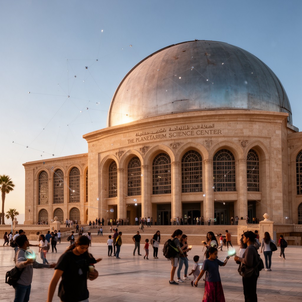 AI-generated illustration of Planetarium Science Center