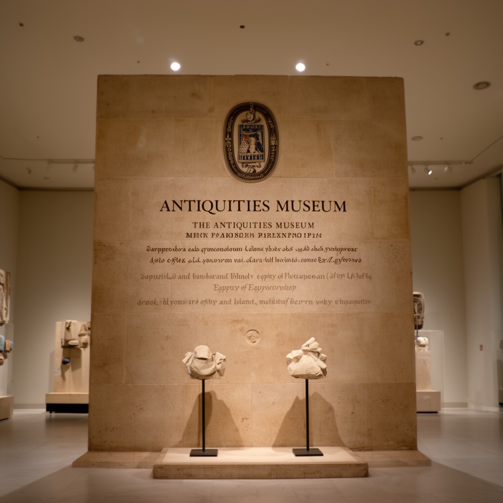 AI-generated illustration of Antiquities Museum