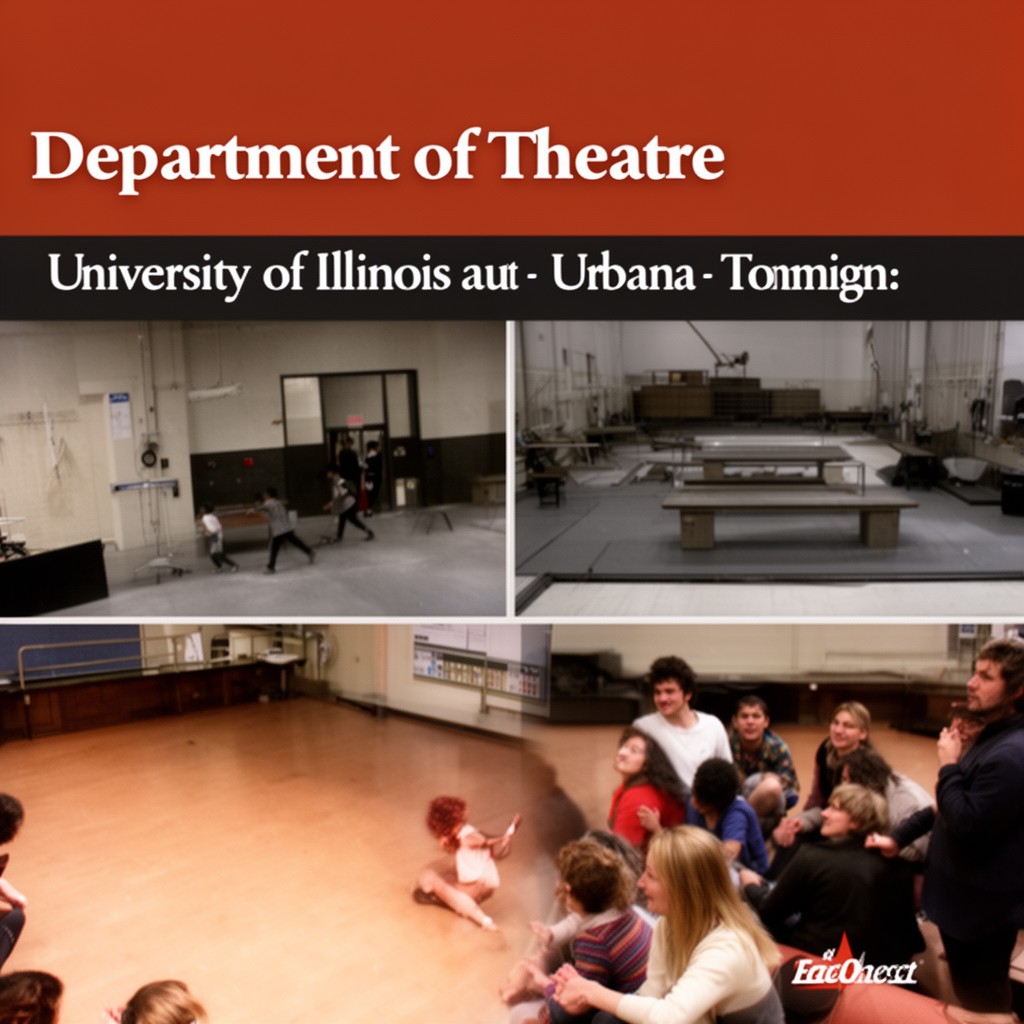 AI-generated illustration of Department of Theatre, University of Illinois at Urbana–Champaign