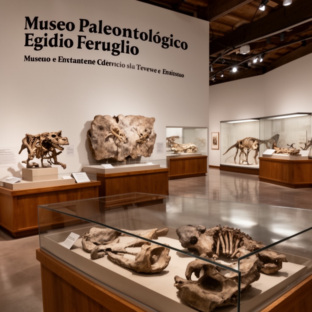 AI-generated illustration of Museo Paleontológico Egidio Feruglio