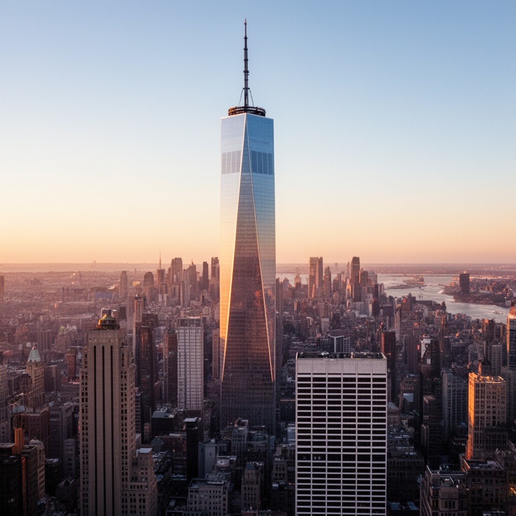 AI-generated illustration of One World Trade Center
