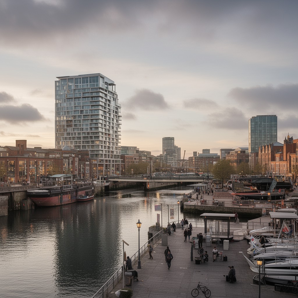 AI-generated illustration of The Quays