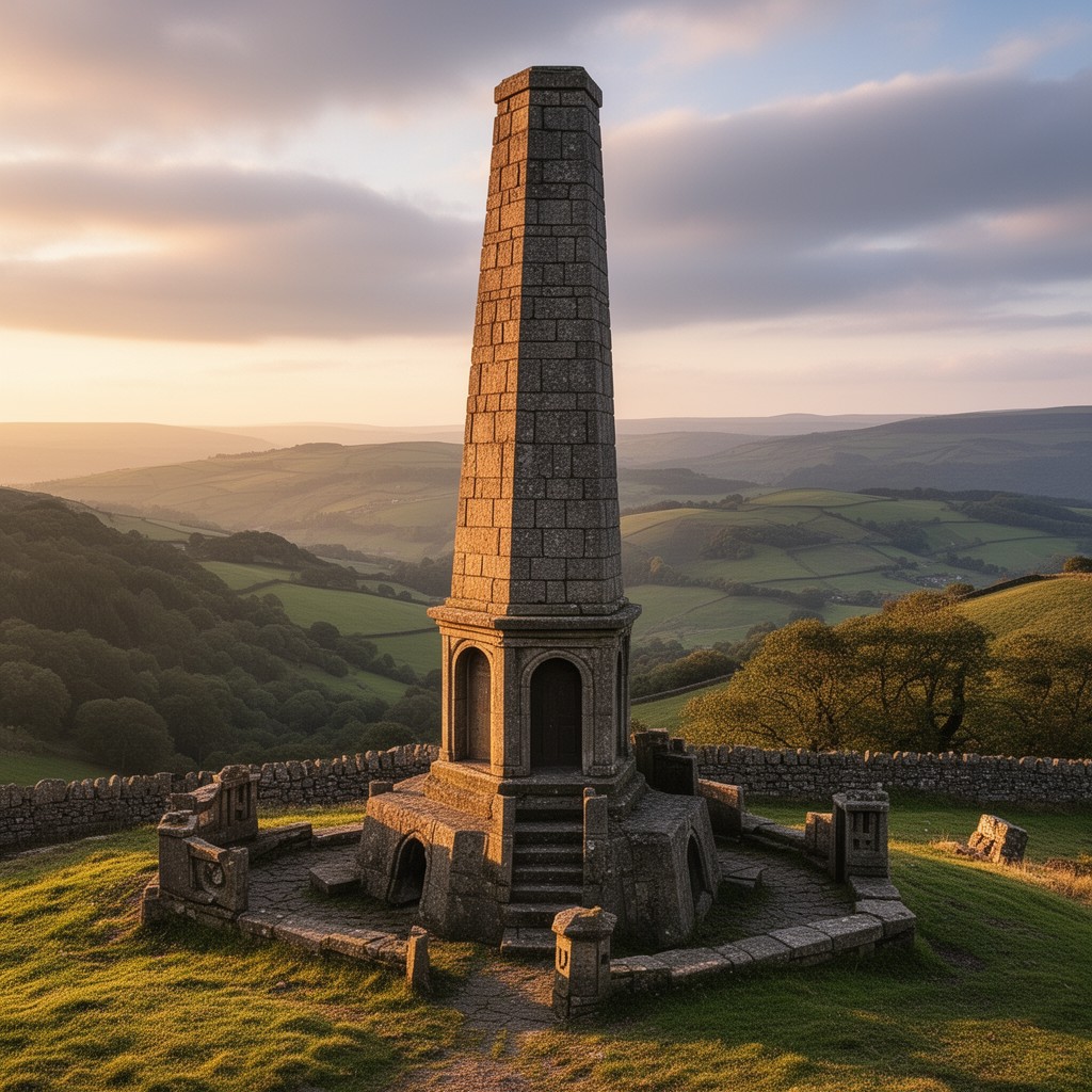 AI-generated illustration of Stoodley Pike monument