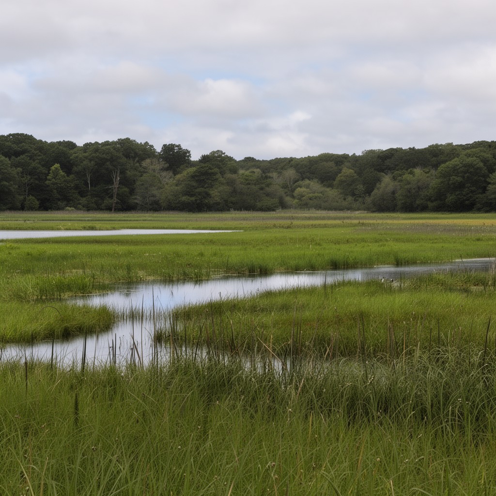 AI-generated illustration of Great Meadows National Wildlife Refuge