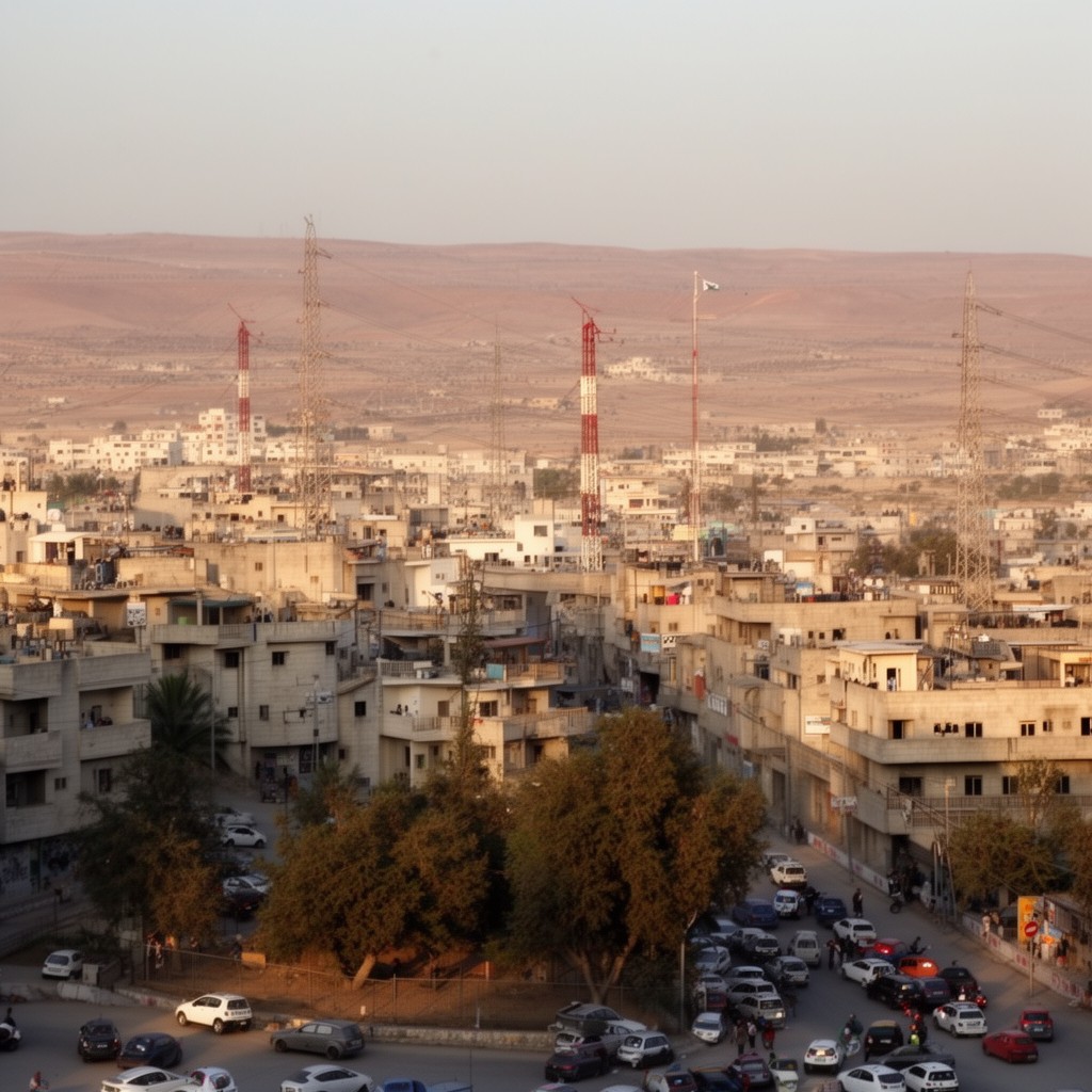 AI-generated illustration of Beit Hanoun