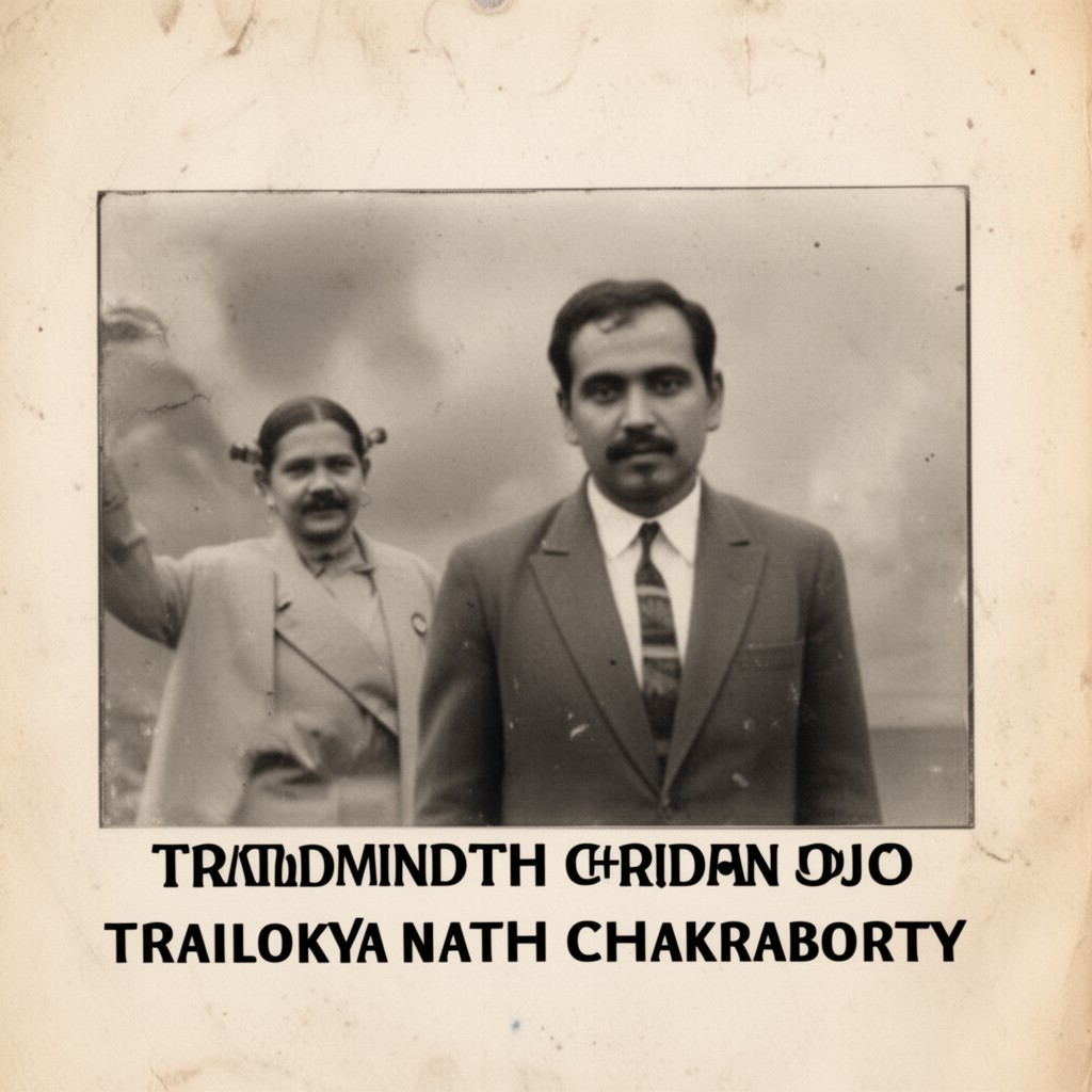 AI-generated illustration of Trailokya Nath Chakraborty