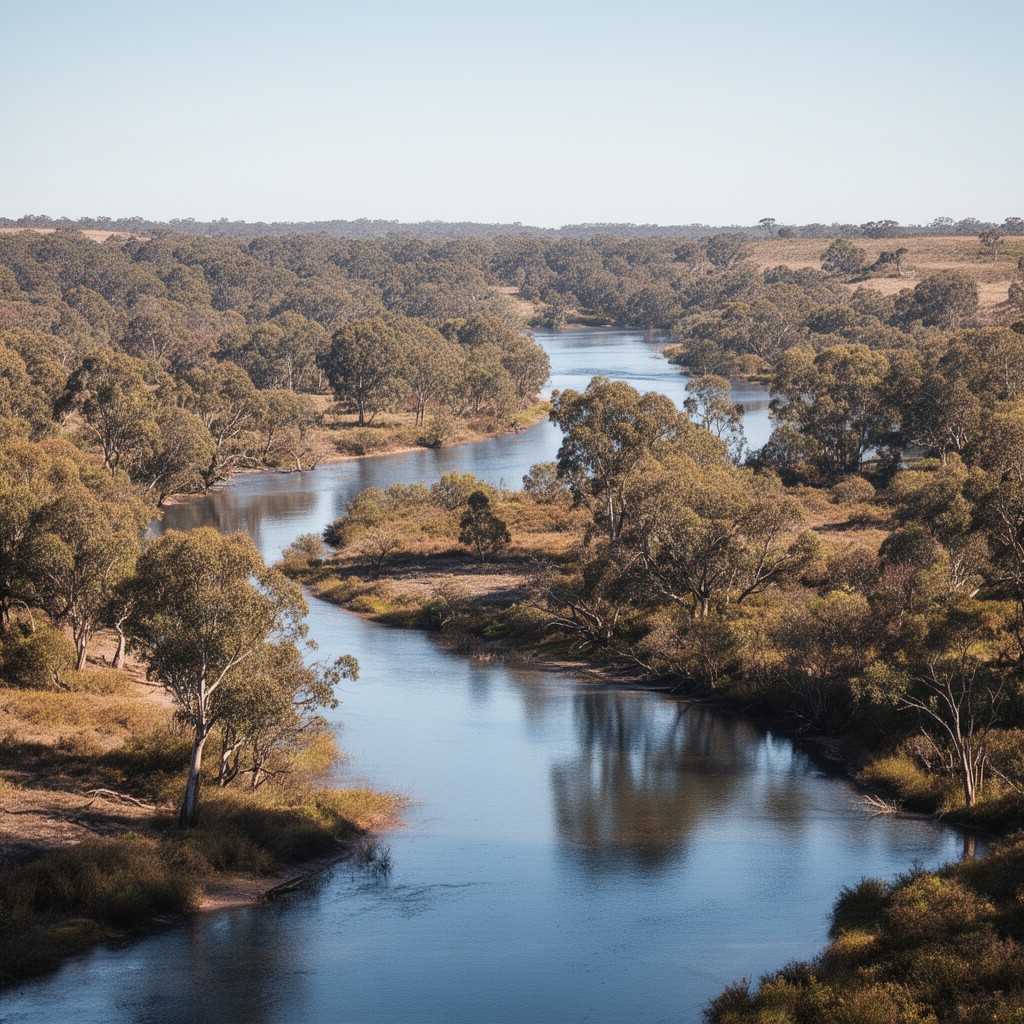 AI-generated illustration of Murrumbidgee River