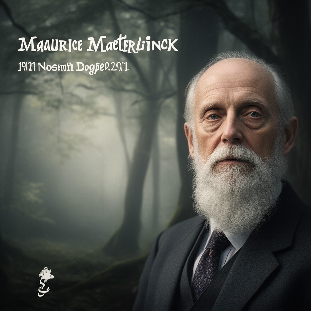 AI-generated illustration of Maurice Maeterlinck