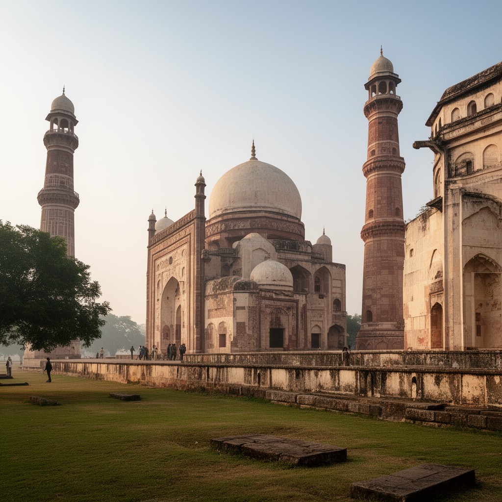 AI-generated illustration of Qutb Shahi Tombs