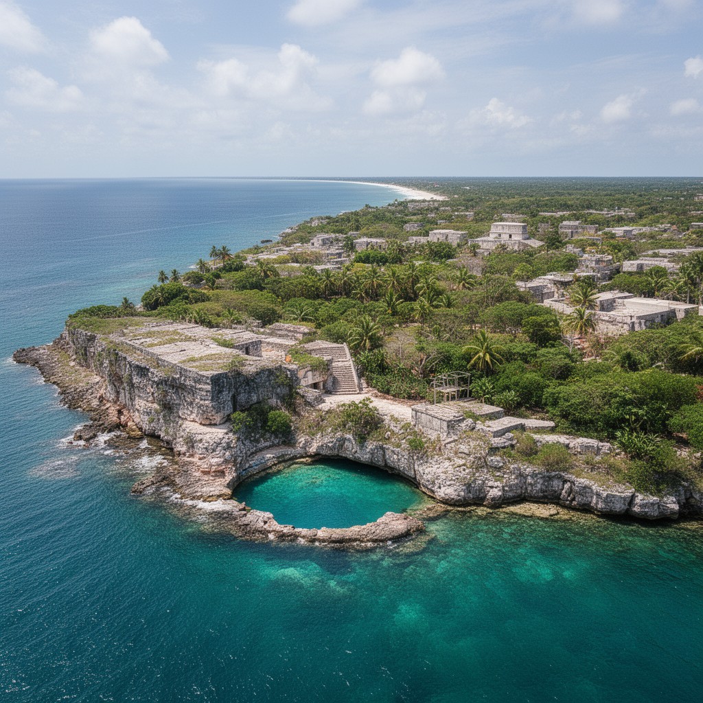 AI-generated illustration of Yucatán Peninsula