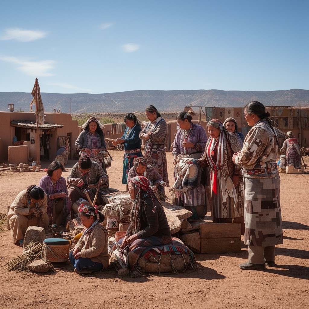 AI-generated illustration of Zuni people