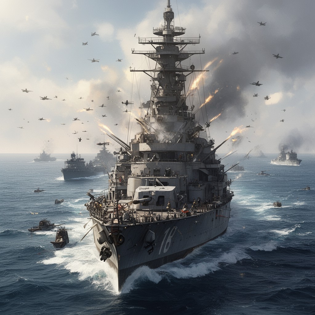 AI-generated illustration of Battle of Calabria