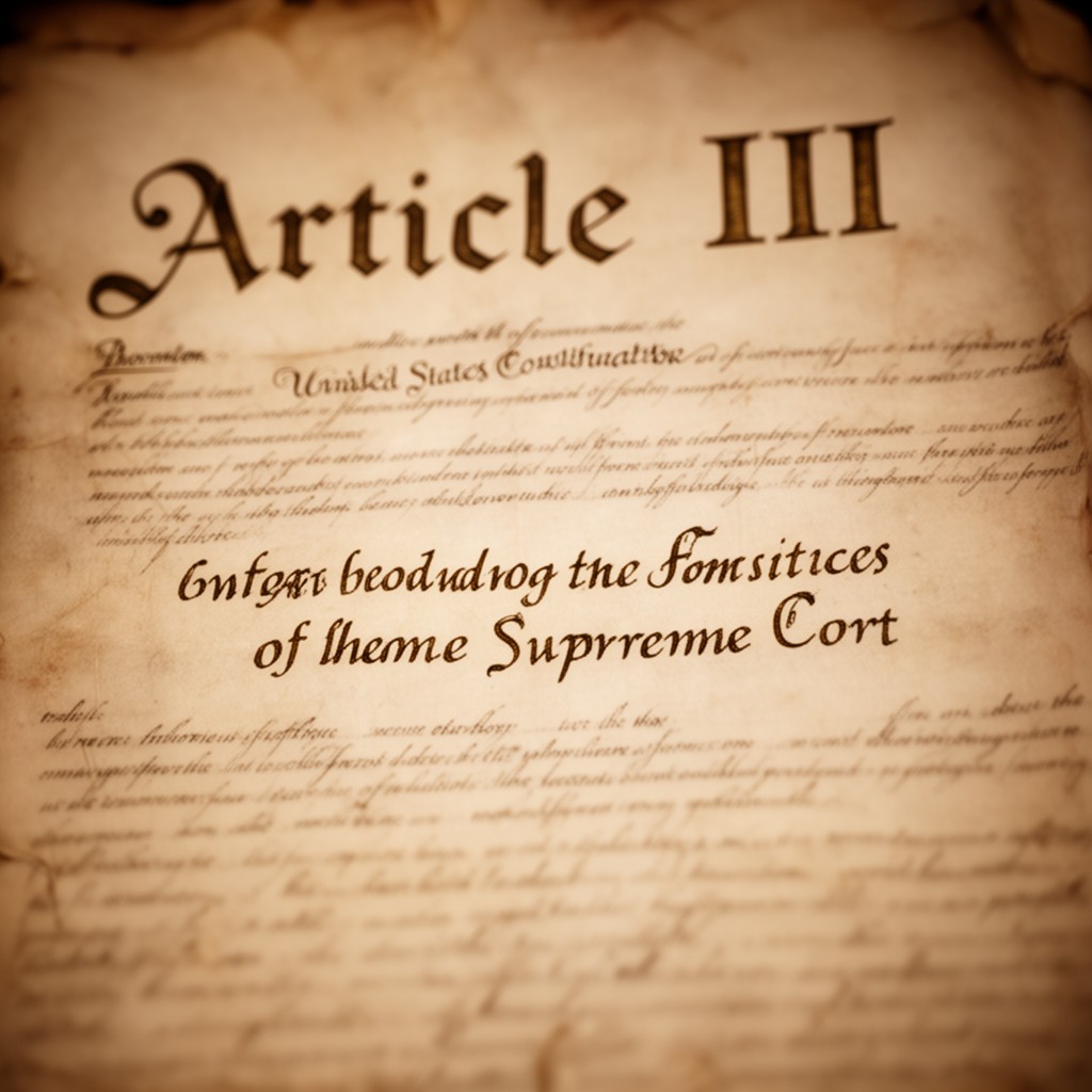 AI-generated illustration of Article III