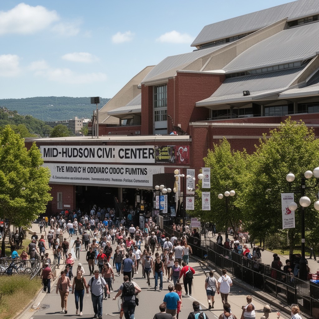 AI-generated illustration of Mid-Hudson Civic Center