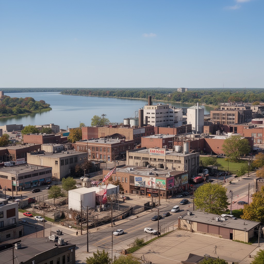 AI-generated illustration of Decatur, Illinois