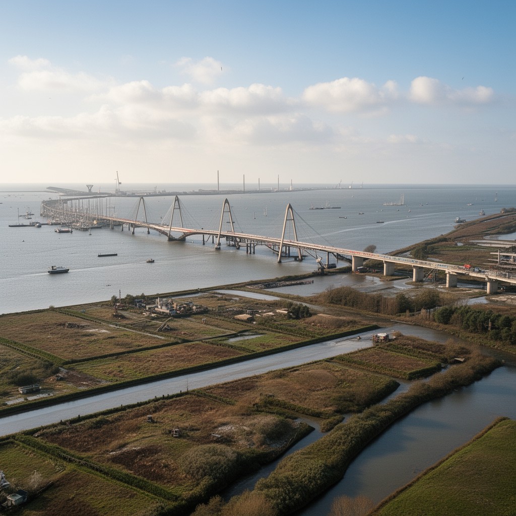 AI-generated illustration of Eastern Scheldt
