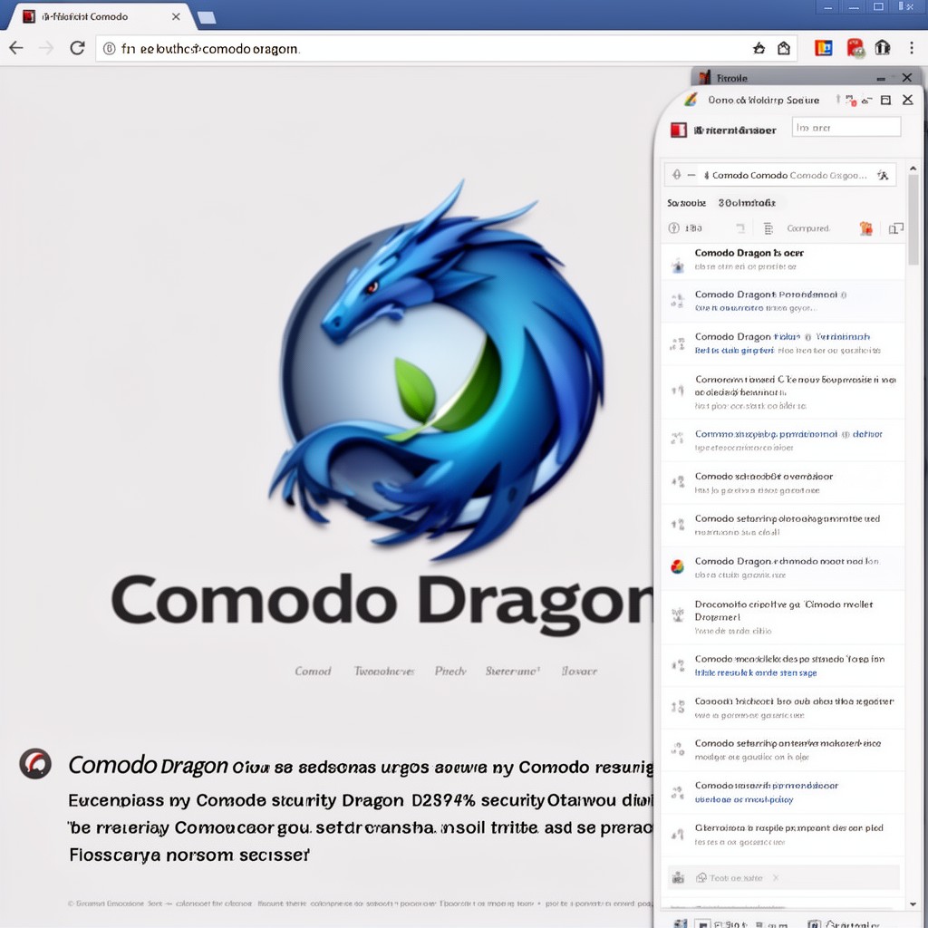 AI-generated illustration of Comodo Dragon