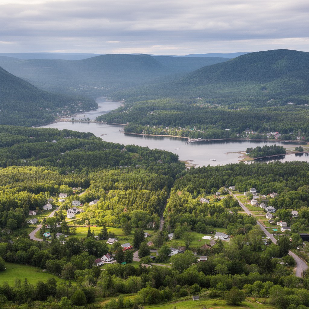 AI-generated illustration of Waldo County, Maine