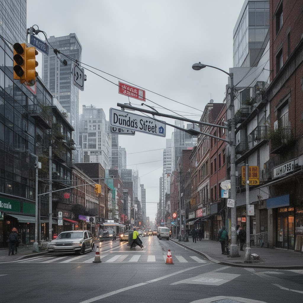 AI-generated illustration of Dundas Street
