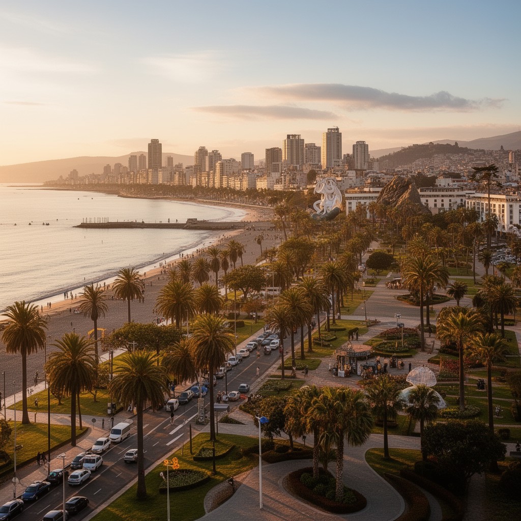 AI-generated illustration of Viña del Mar