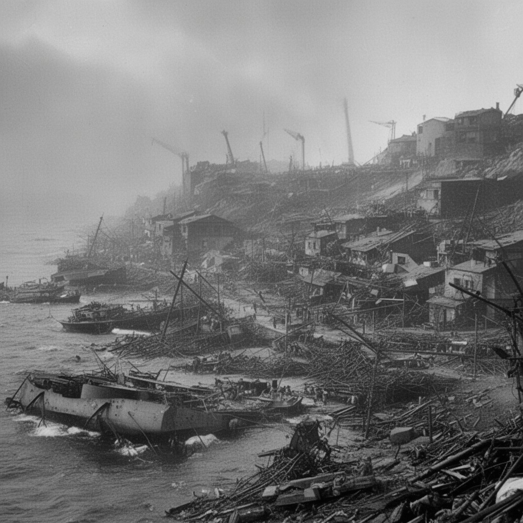 AI-generated illustration of Operation Downfall