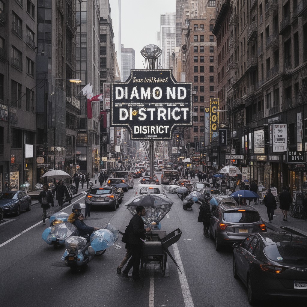 AI-generated illustration of Diamond District