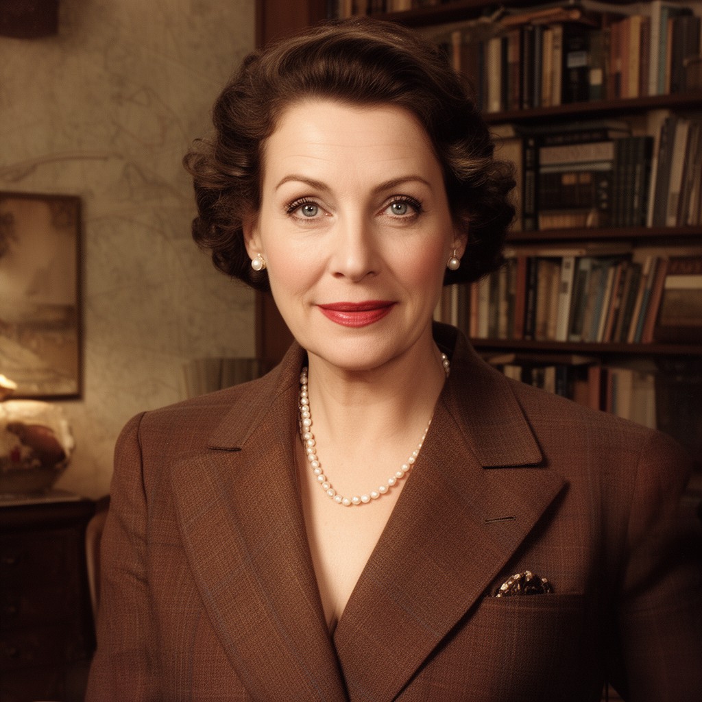 AI-generated illustration of Ann Fleming