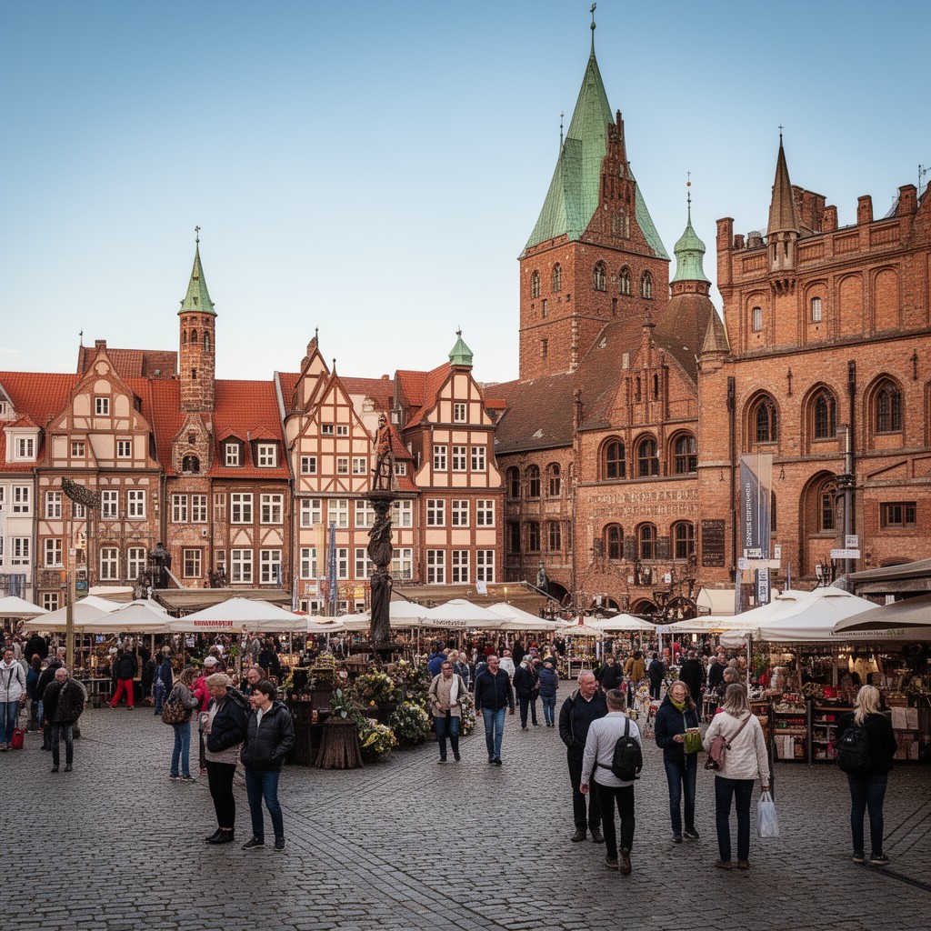 AI-generated illustration of Lüneburg
