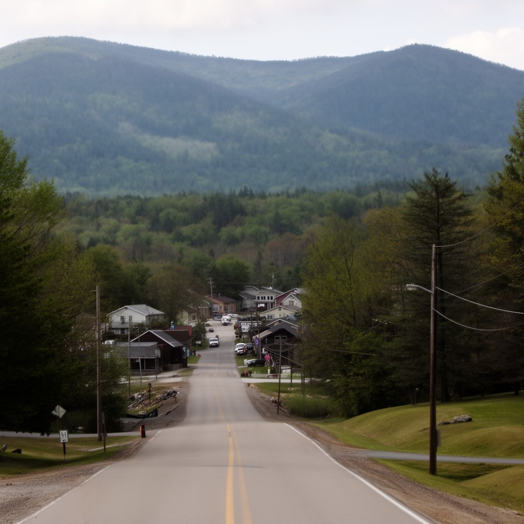 AI-generated illustration of Shelburne, New Hampshire
