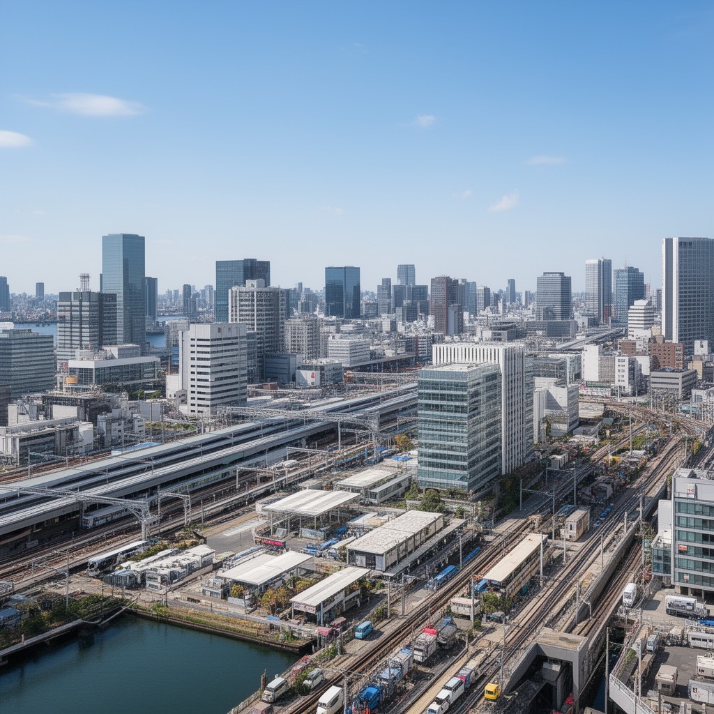 AI-generated illustration of Shinagawa