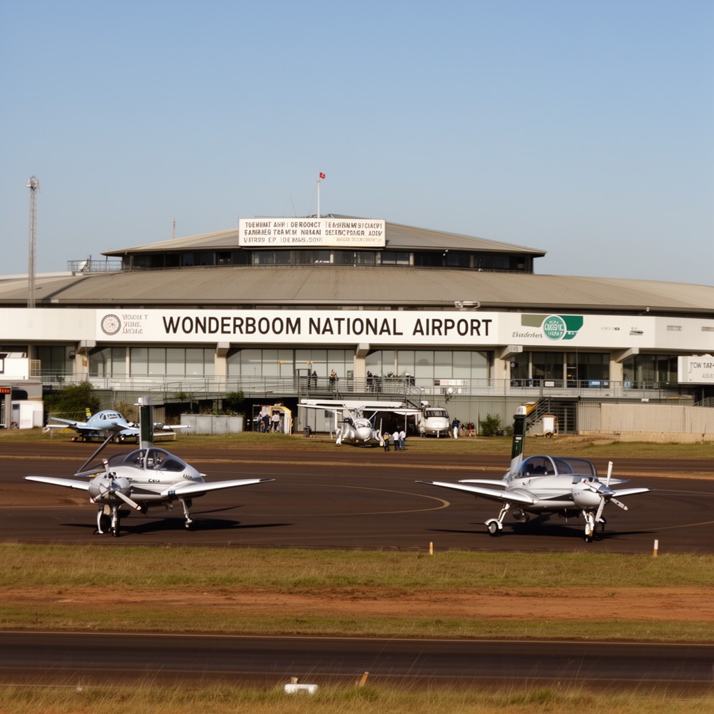 AI-generated illustration of Wonderboom National Airport