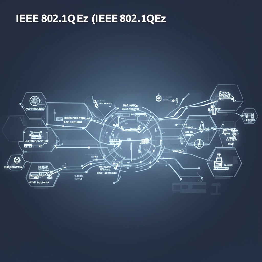 AI-generated illustration of IEEE 802.1Qez