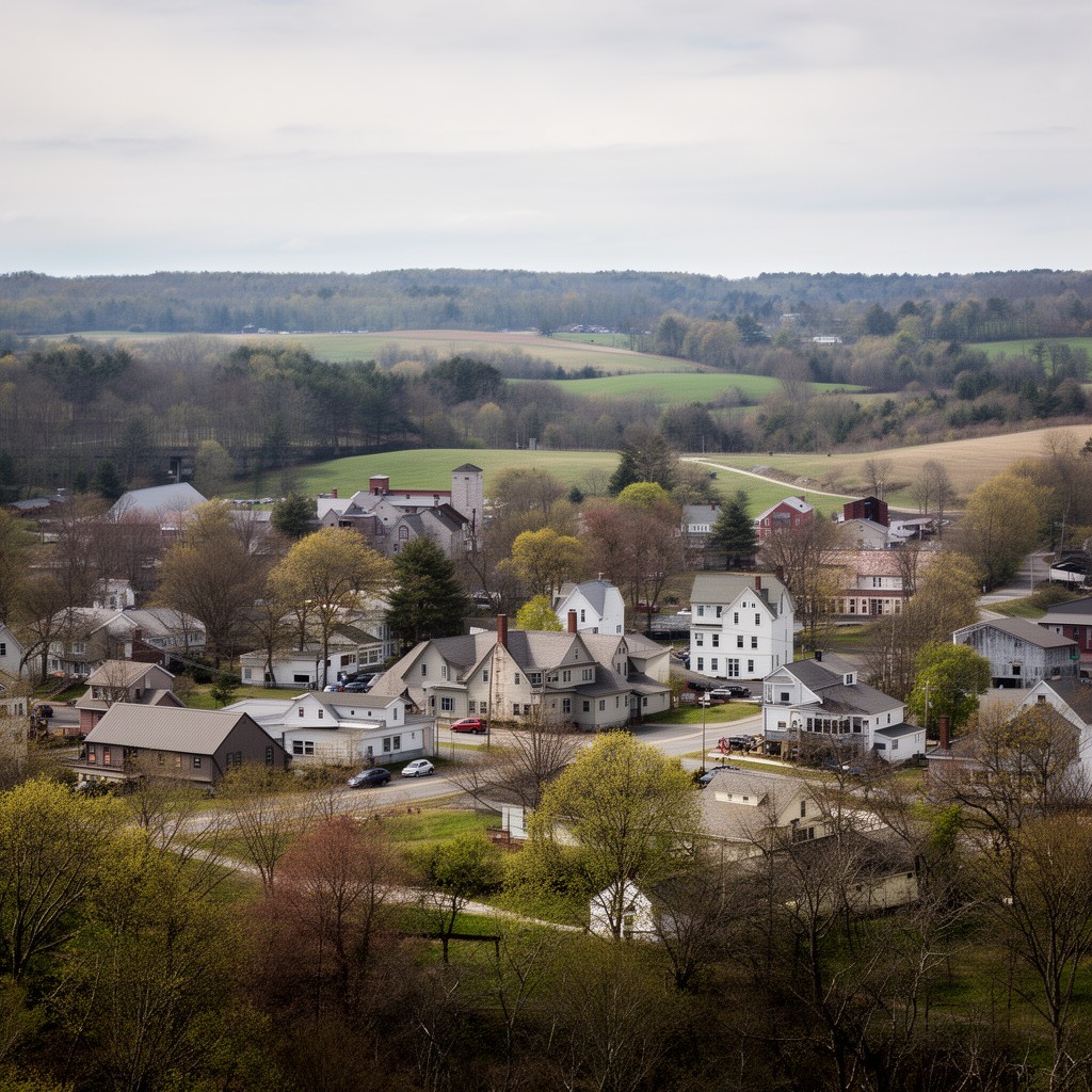 AI-generated illustration of Windham County, Connecticut