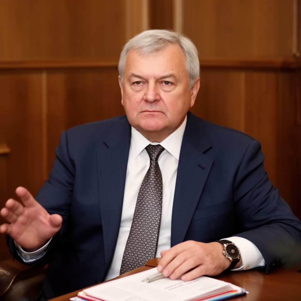 AI-generated illustration of Leonid Kravchuk
