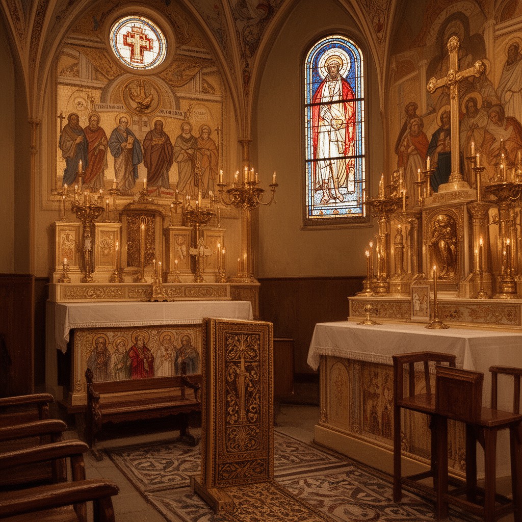 AI-generated illustration of Eastern Catholic Churches