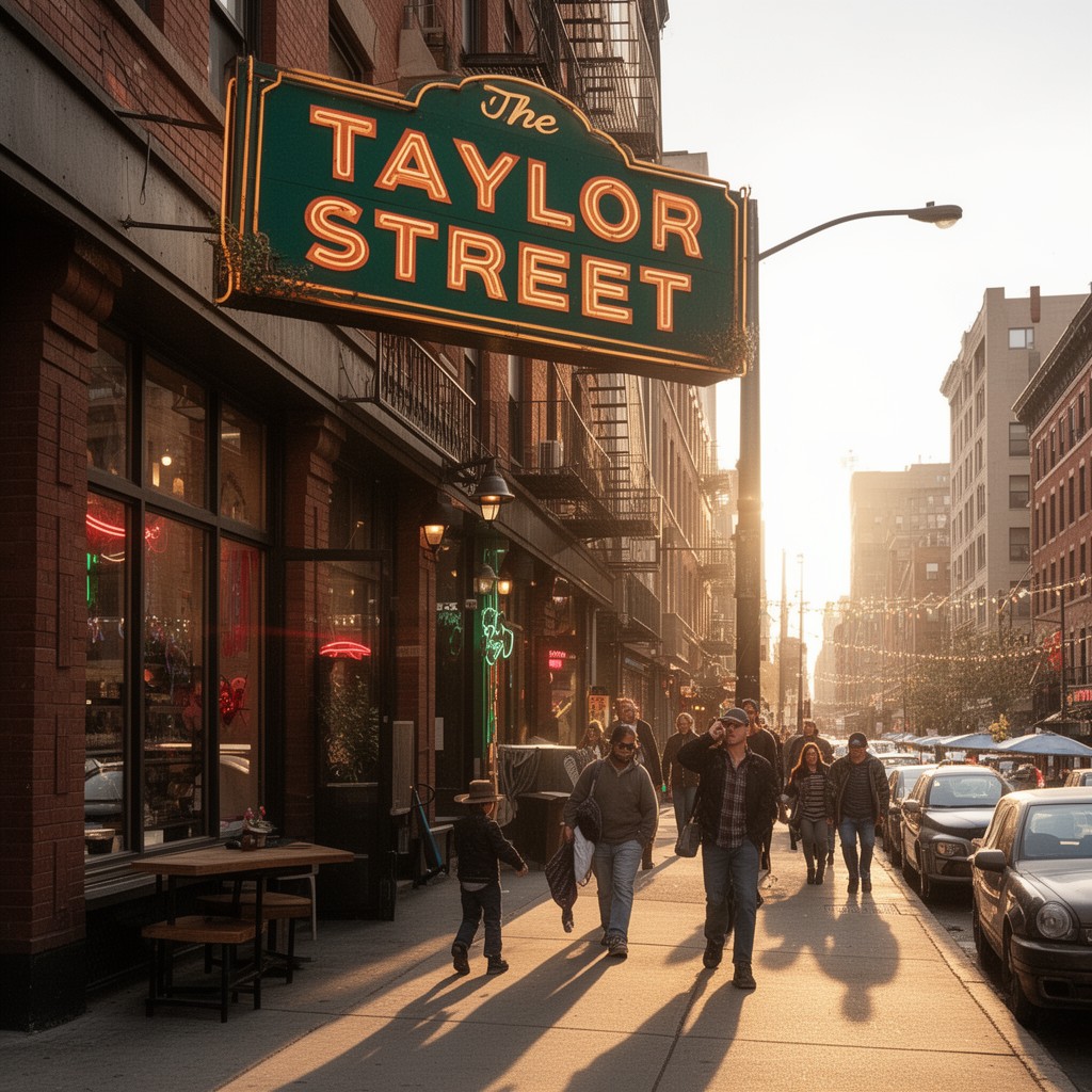 AI-generated illustration of Taylor Street