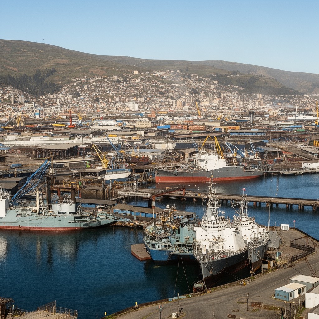 AI-generated illustration of Talcahuano