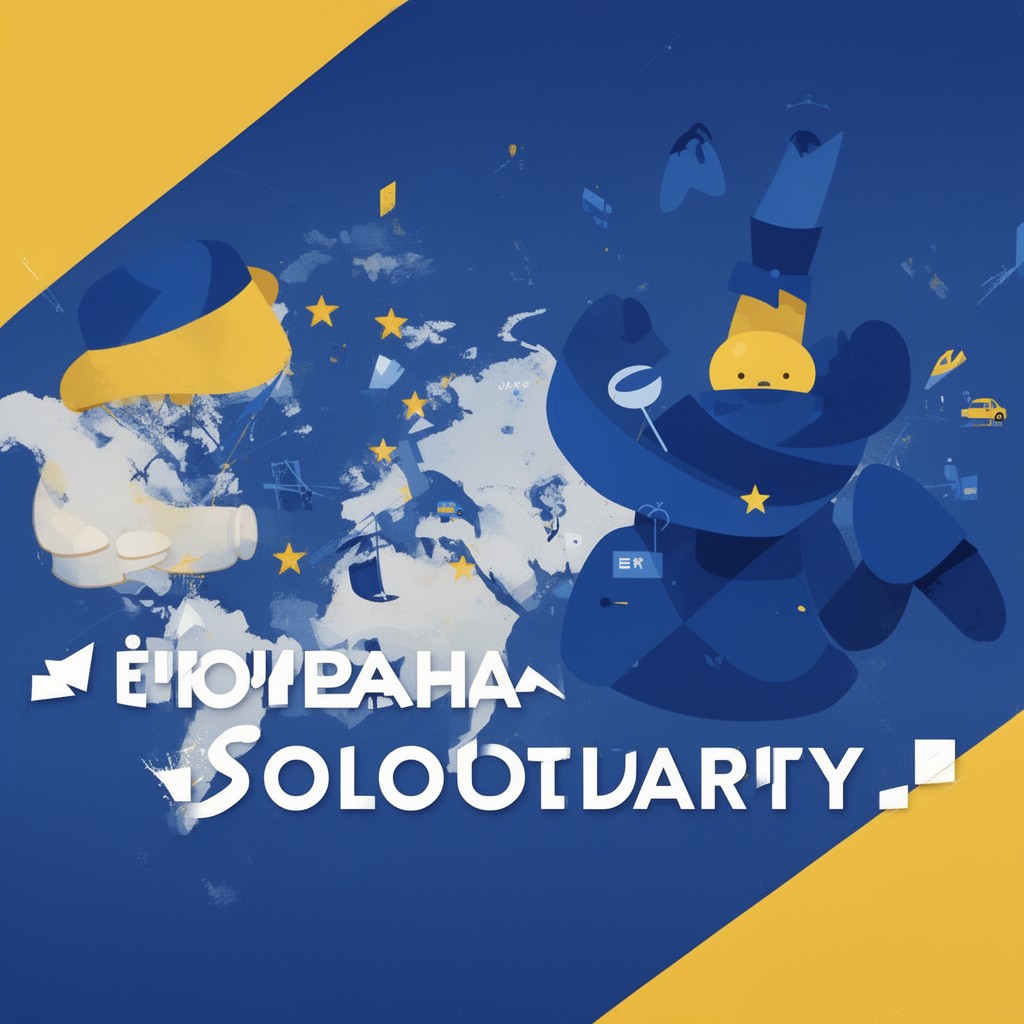 AI-generated illustration of European Solidarity
