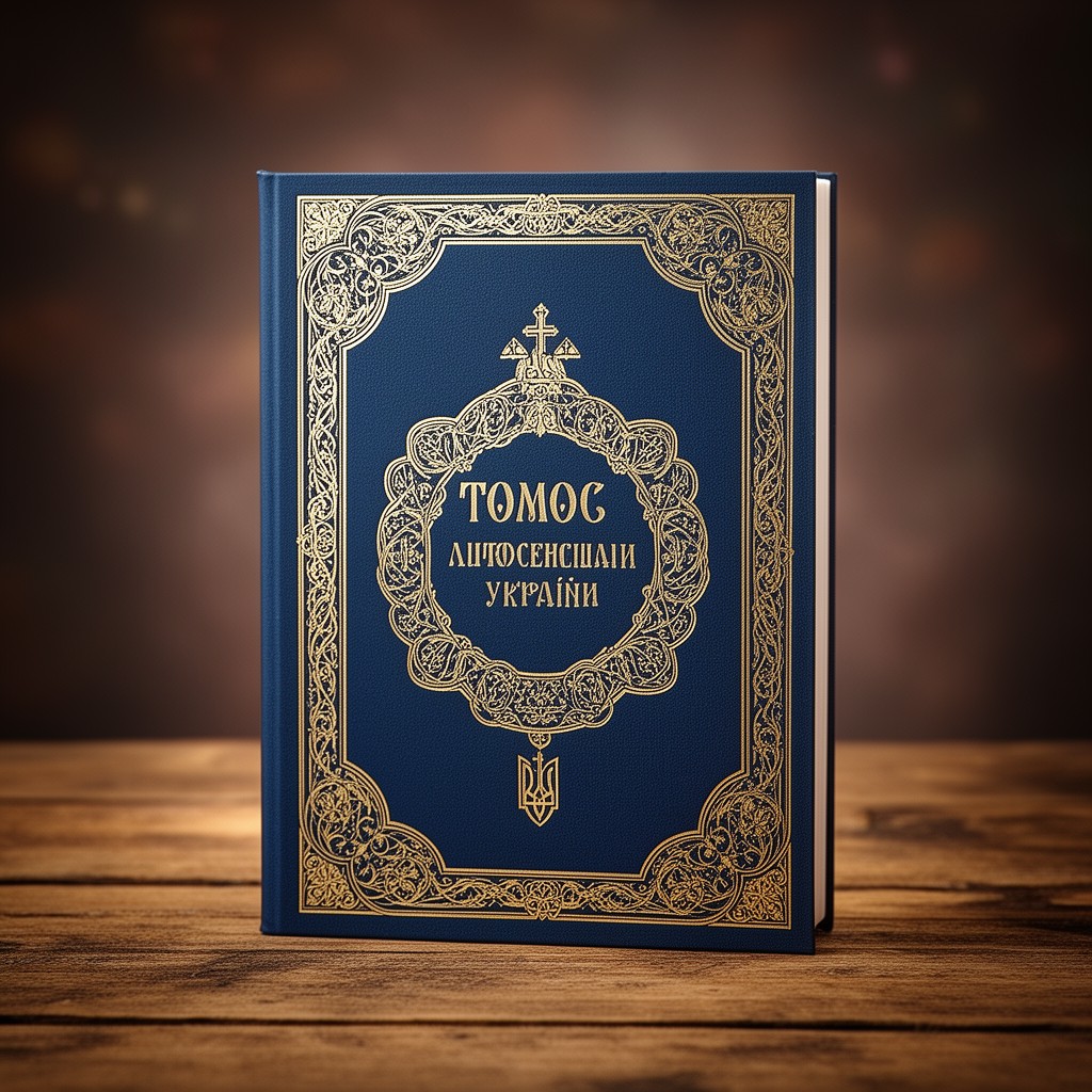 AI-generated illustration of Tomos of autocephaly for the Orthodox Church of Ukraine