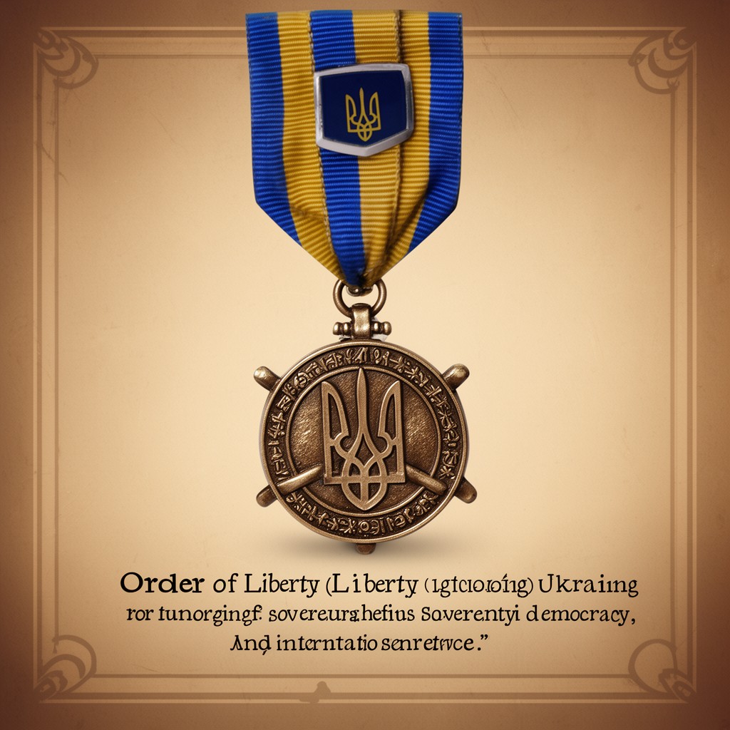 AI-generated illustration of Order of Liberty (Ukraine)
