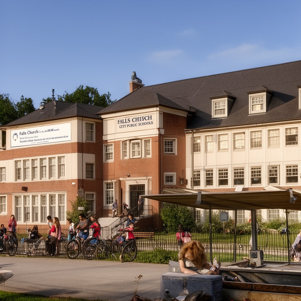 AI-generated illustration of Falls Church City Public Schools