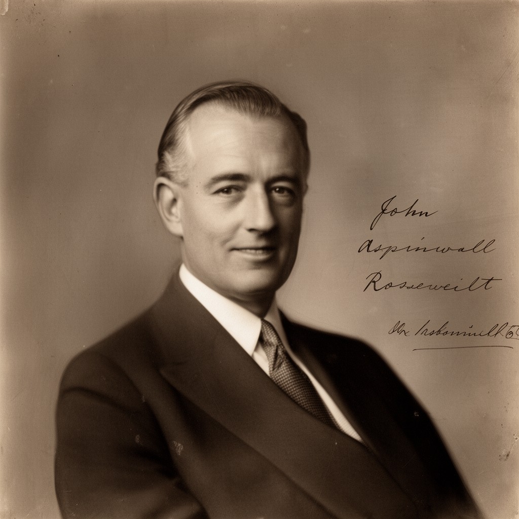 AI-generated illustration of John Aspinwall Roosevelt
