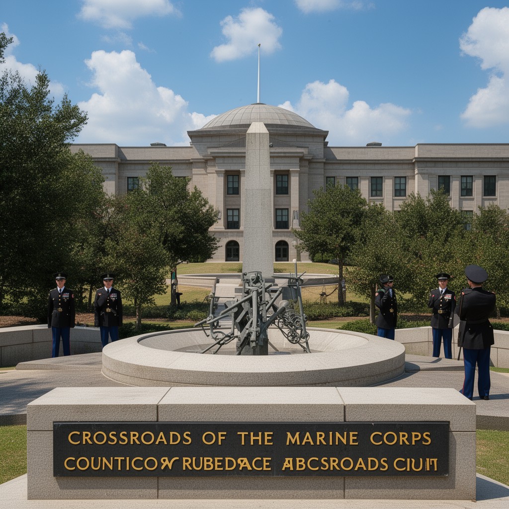 AI-generated illustration of Crossroads of the Marine Corps