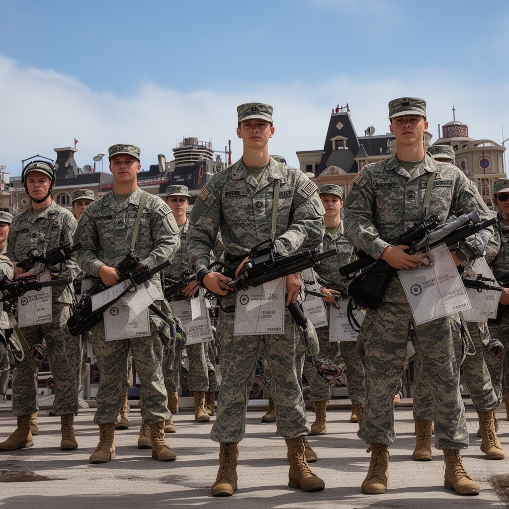 AI-generated illustration of Officer Candidates School