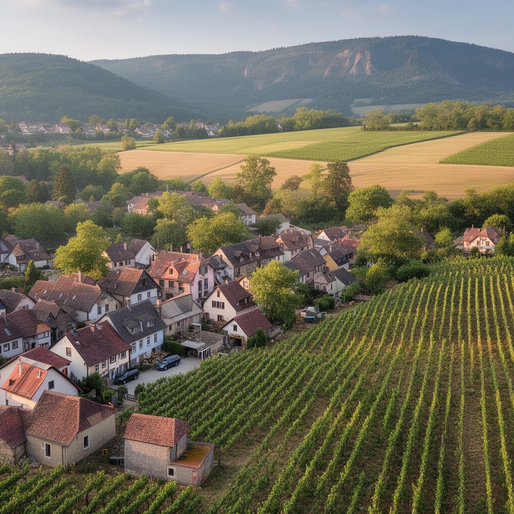 AI-generated illustration of Edesheim, Electoral Palatinate