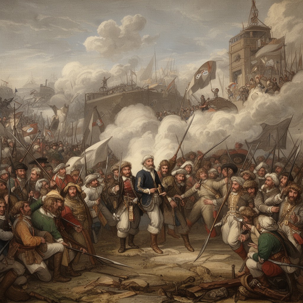 AI-generated illustration of Restoration War